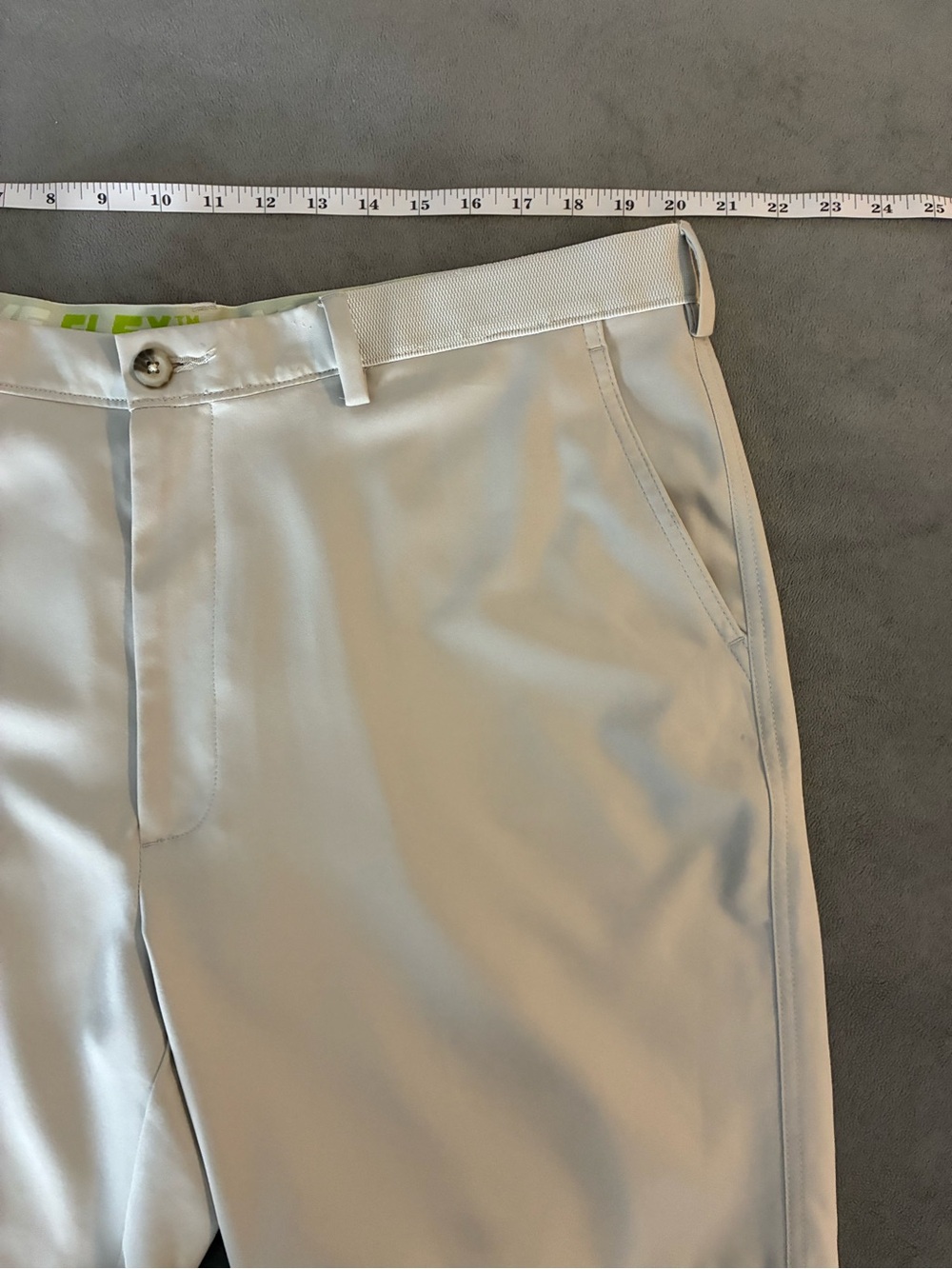 Haggar Active Flex Men's Performance Golf Shorts - Light Taupe - Picture 5 of 6